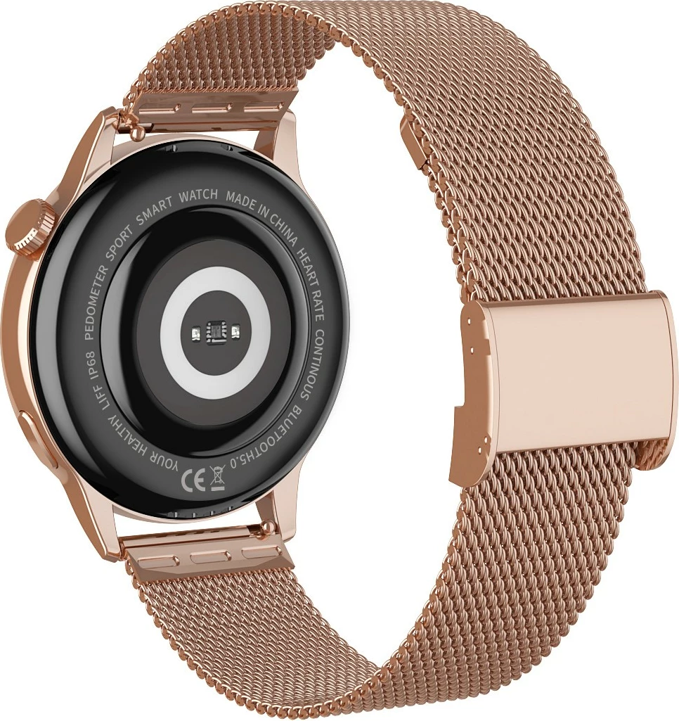 Smartwatch Maxcom Fit FW58 Vanad Pro, 1.3" AMOLED, Bluetooth, Gold, set me 2 rripa