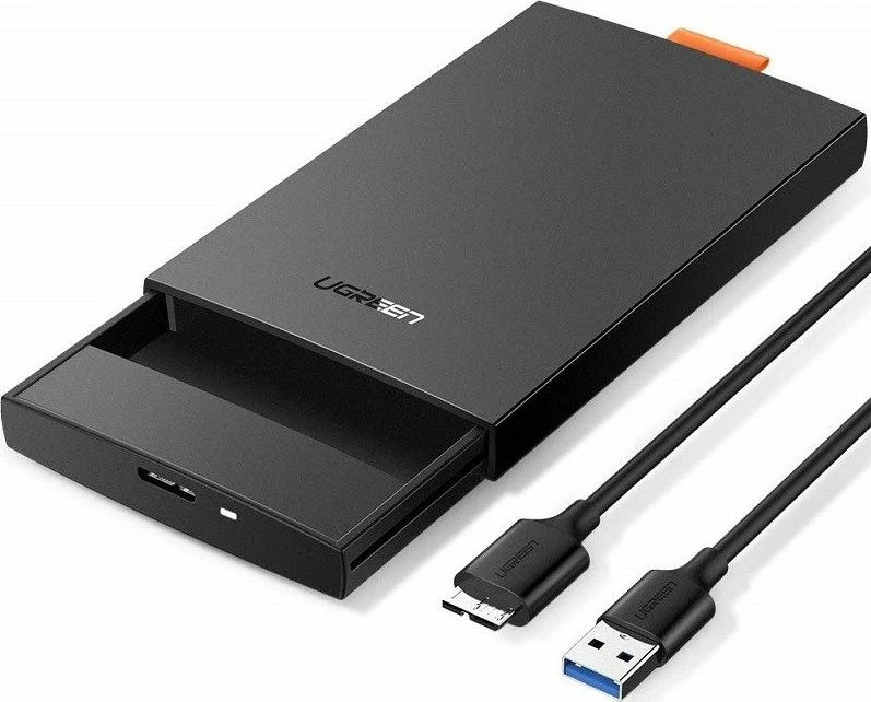 Kasë externe për HDD/SSD 2.5\" Ugreen 60353, SATA III në USB 3.2 Gen 1, e zezë