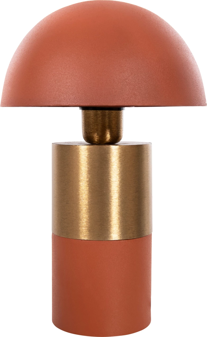 Llambë tavoline pune, metalike, portokalli-ari, FH4245.08, Φ20.5x32.5H cm