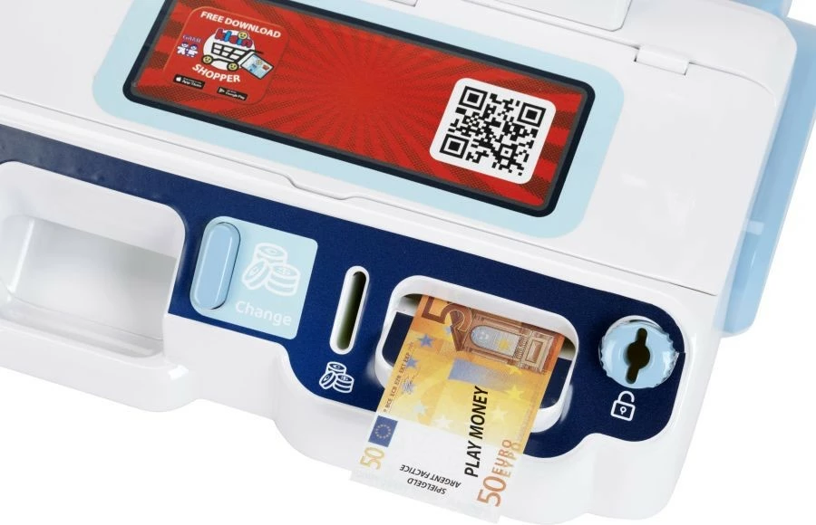 Kasë vetëshërbimi lodër Klein 7265 me aplikacion, shumëngjyrëshe, set aksesorësh