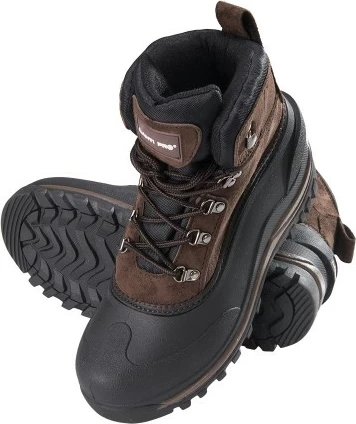 Çizme bore pune LAHTI PRO L30804 masa 47, material suede sintetik, shtresë me gëzof e heqshme, shollë TPR, kafe