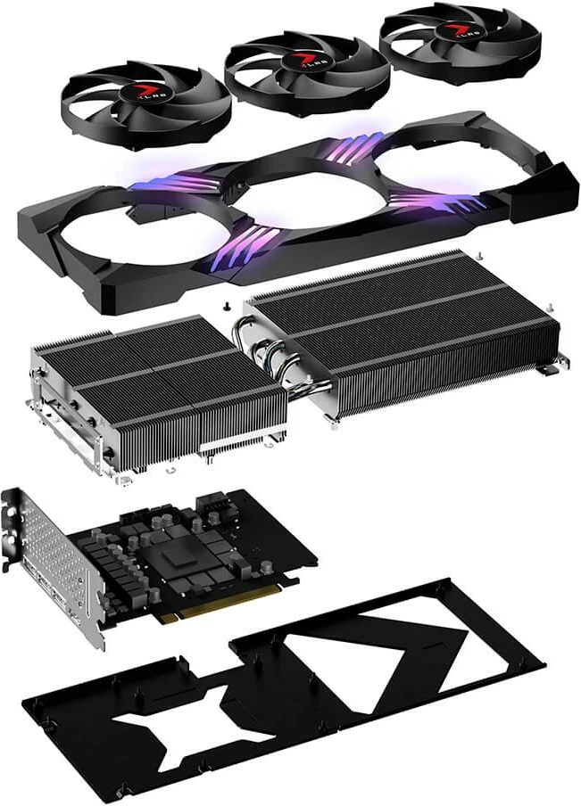 Kartelë grafike PNY GeForce RTX 4070 Ti SUPER 16GB OC XLR8 ARGB TF, 16 GB, GDDR6X, PCI Express x16 4.0, e zezë