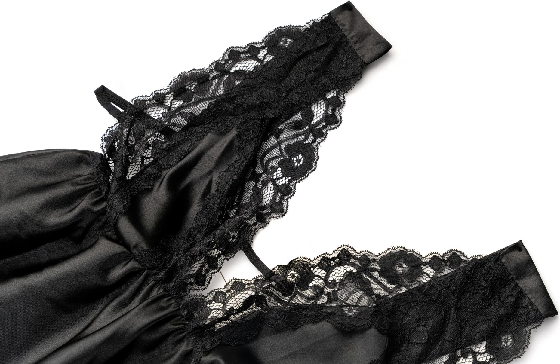 Babydoll i zi Jumeon, 2 copë, 001-018986, XL/XXL