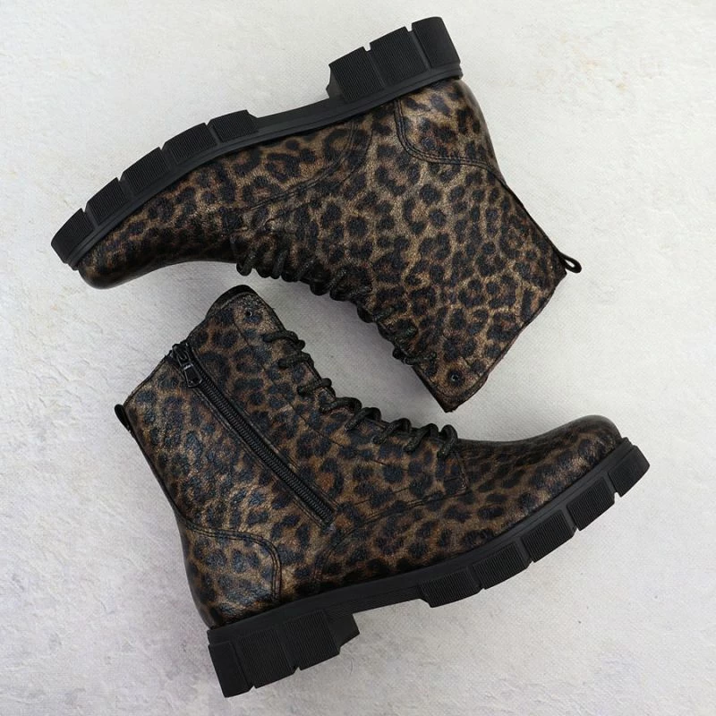 Çizme femra Rieker Remonte D2S72-90, leopard kafe
