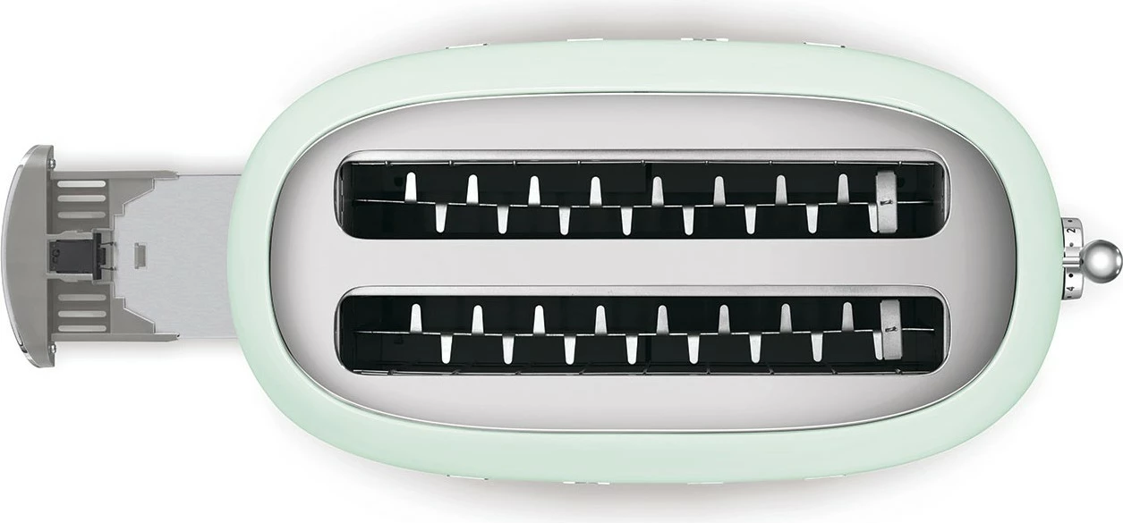 Tostier SMEG TSF02PGEU, 4 feta, 6 nivele thekje, 1500W, jeshil pastel