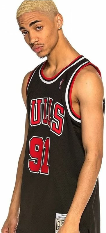 Fanellë Chicago Bulls NBA për meshkuj, Mitchell & Ness, e zezë