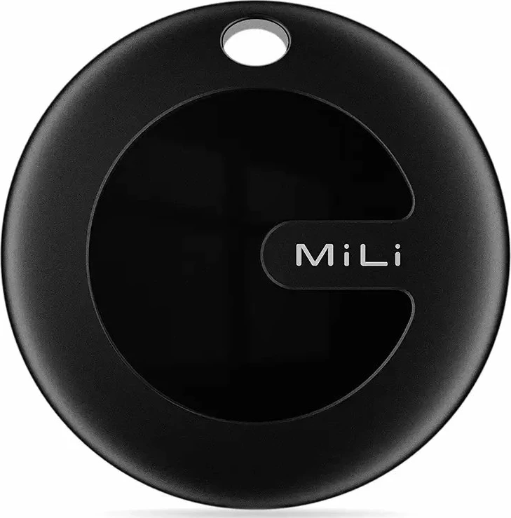 Locator MiLi MiTag DUO, Bluetooth 5.2, IPX67, kompatibil me iOS/Android, i zi, paketë 4 copë