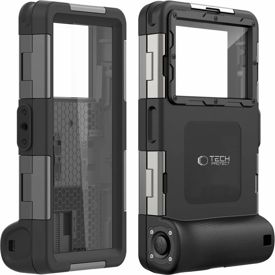 Mbështjellës Tech-Protect Waterproof Case IPX8 për celular 4.7-6.7 inç, i zi