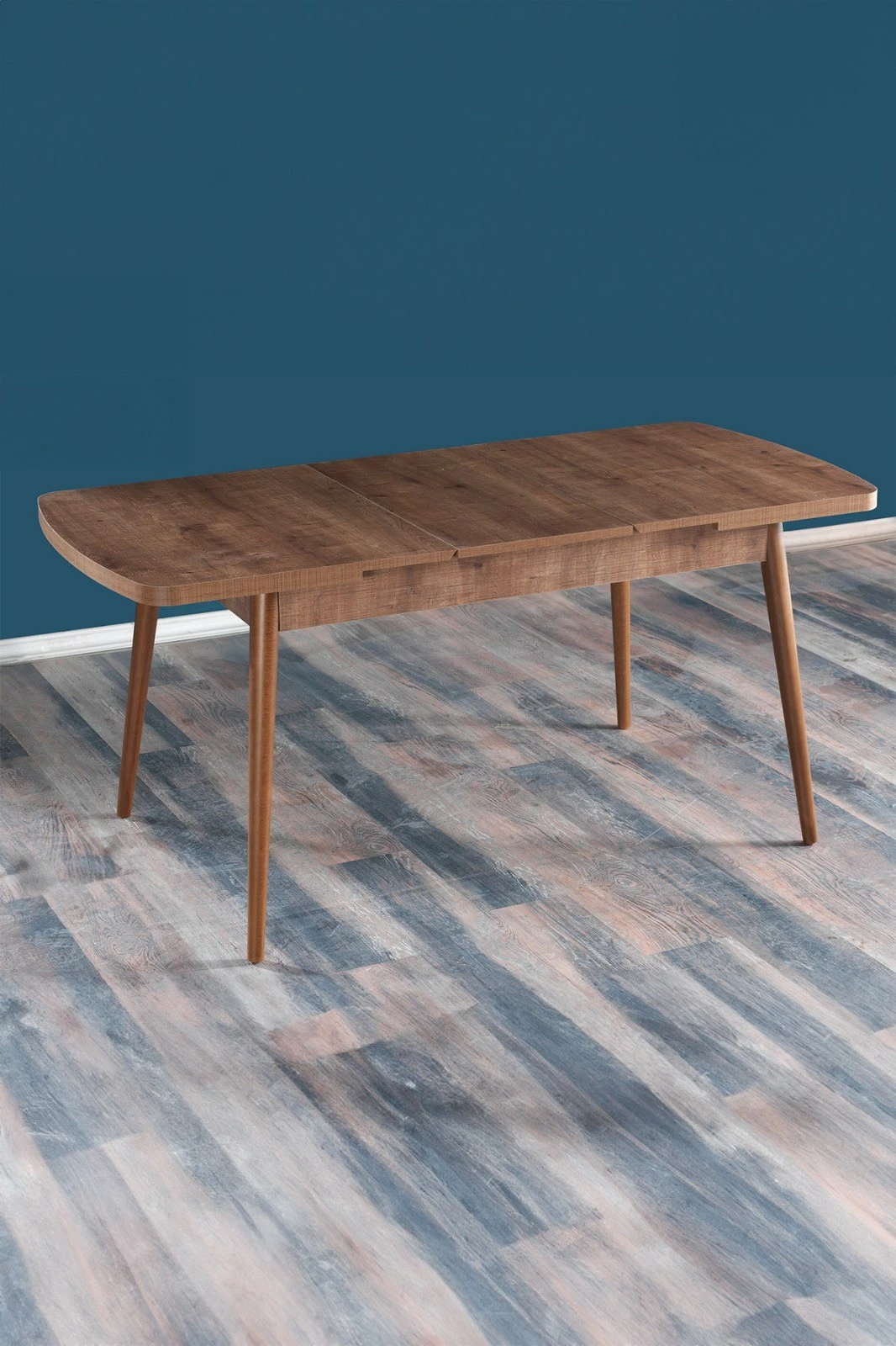 Tavolinë ngrënie me zgjatje Hanah Home, Sümela, ngjyrë arre