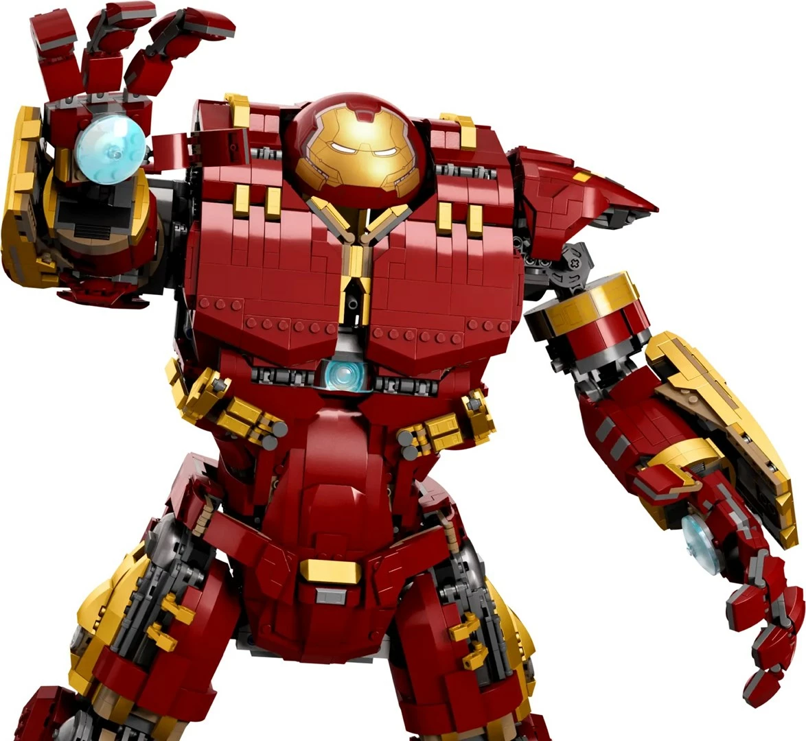 Set LEGO Marvel Hulkbuster 76210, 4049 pjesë, për të rritur, Kuq/Ari