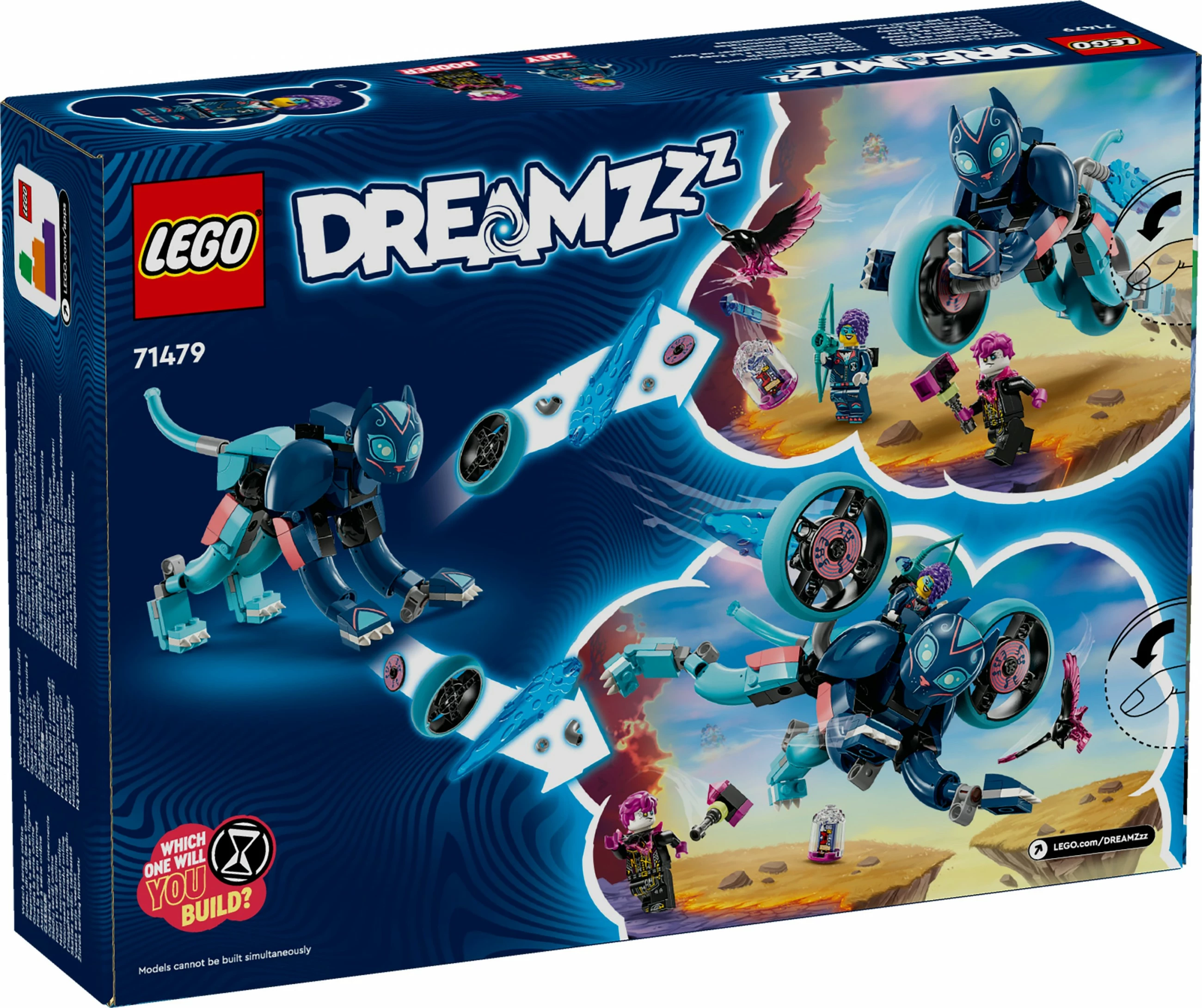 Set ndërtimi LEGO DREAMZzz 71479 Zoey's Cat Motorcycle, 226 pjesë, shumëngjyrësh