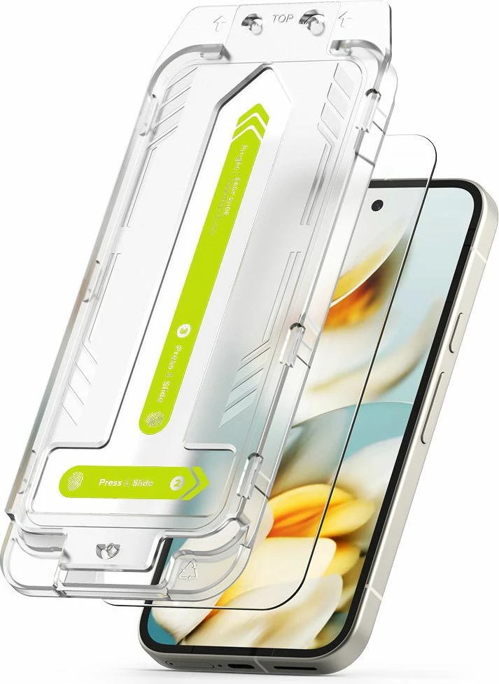 Mbrojtës ekrani xham i temperuar Ringke Easy Slide për Google Pixel 9A, 2 copë