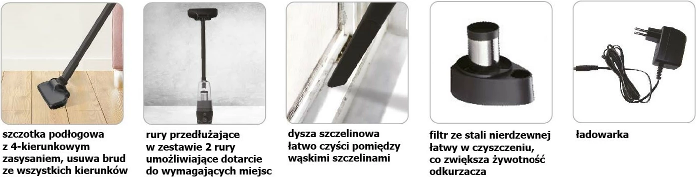 Fshesë me korrent vertikale pa kabllo 2‑në‑1, Feel-Maestro, MR-615, 100W, 6.5 kPa, 0.5 L, 20 min, karikim 3h, ciklon pa qese, e zezë