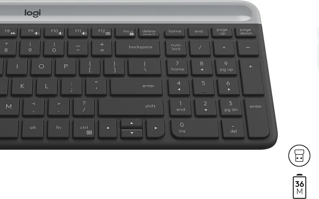 Set tastierë & maus Logitech MK470, i zi