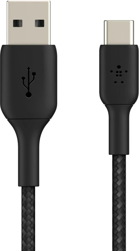 Kabllo Belkin CAB002BT2MBK, 2 m, USB A në USB C, e zezë