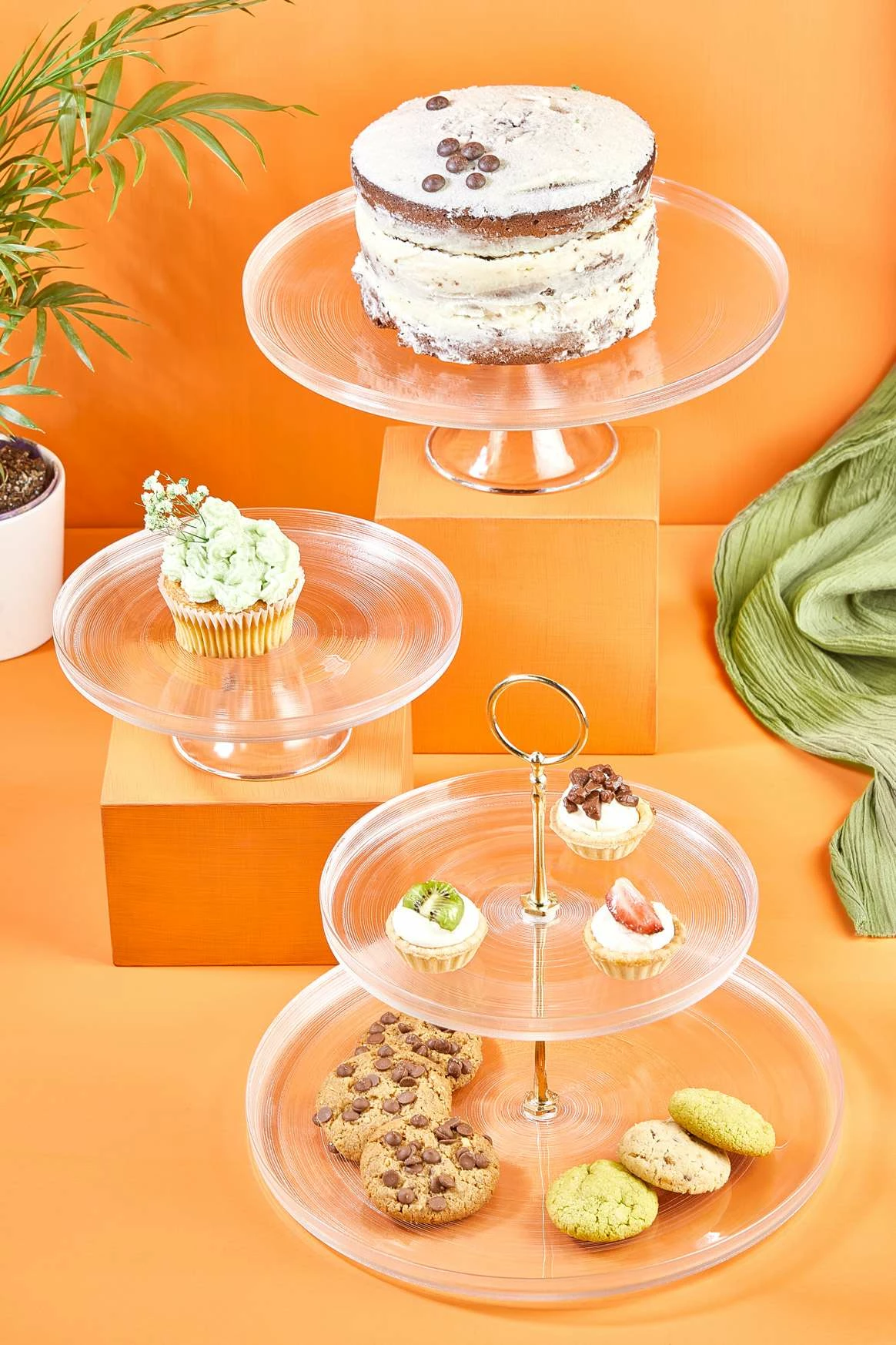 Set për prezantim ushqimi Hermia, IP, xham transparent