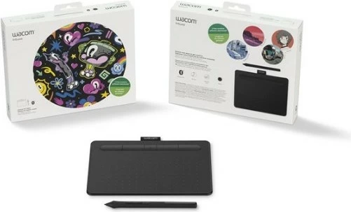 Tabletë grafike Wacom Intuos S Bluetooth, 2540 lpi, 152 x 95 mm, USB/Bluetooth, Pen, E zezë