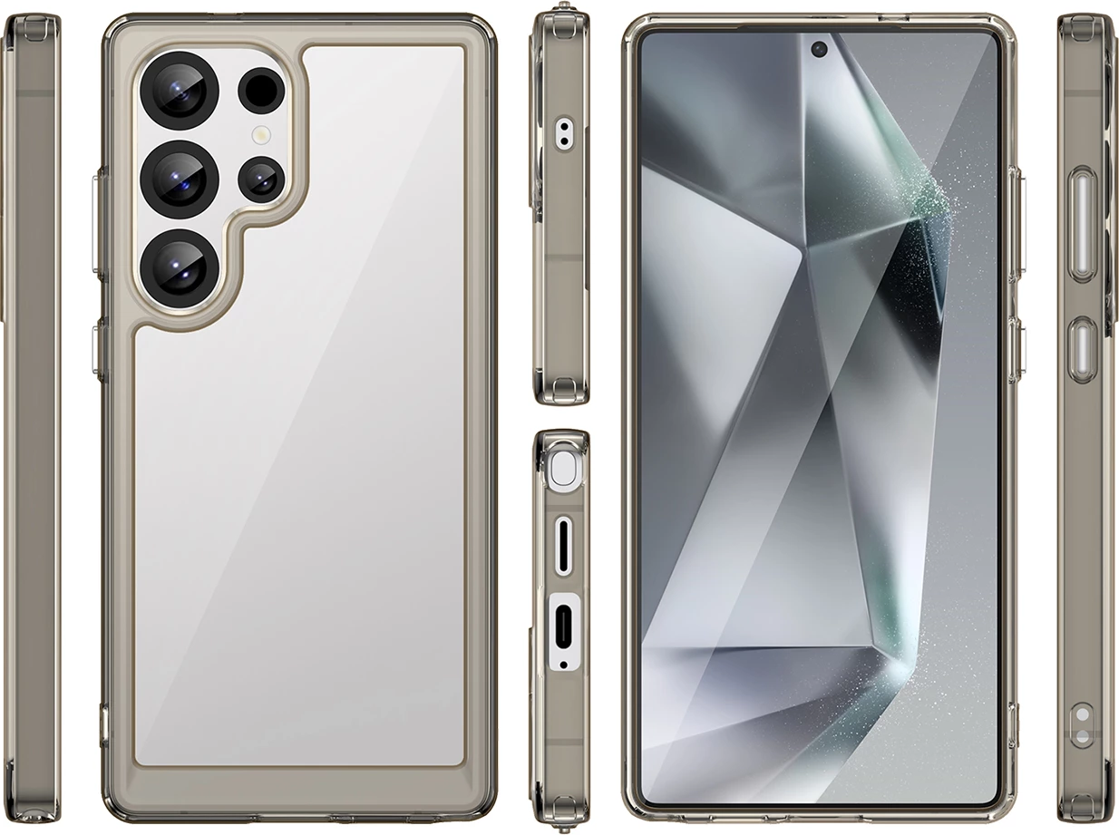 Mbështjellës Hurtel Outer Space Case për Samsung Galaxy S25 Ultra, Transparent/Black