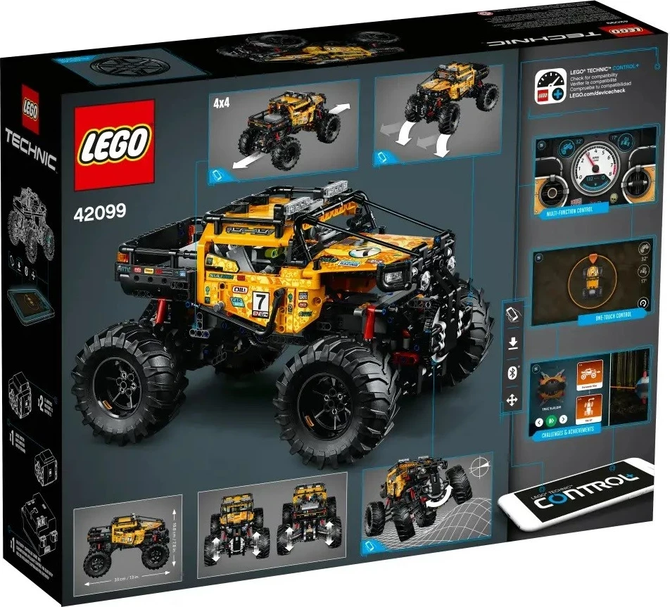 Set LEGO Technic 4X4 X-treme Off-Roader 42099, Portokalli