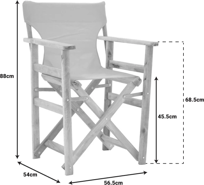 Karrige regjisori, dru ahu i fortë, ngjyrë arre - pëlhurë e zezë Nexus