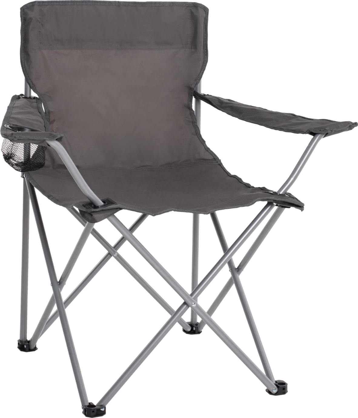 Karrige palosëse për plazh/kamping me mbajtëse gotash, ngjyrë gri, FH5096.01, 77x48x81 cm