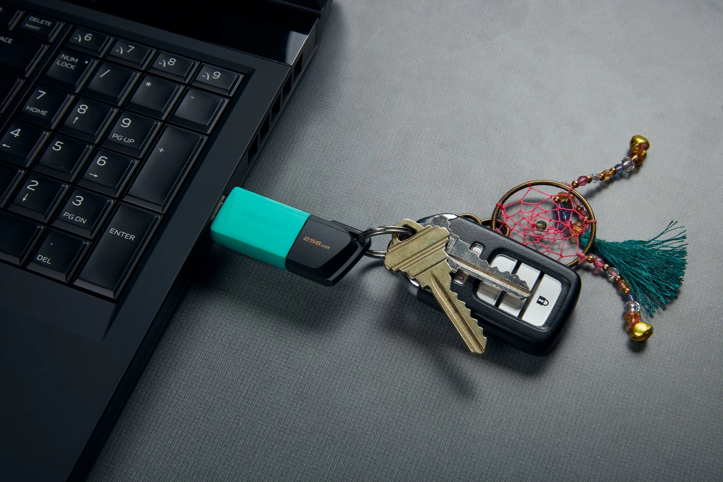 USB Kingston DataTraveler Exodia M 256GB, USB 3.2, zi/turkeze