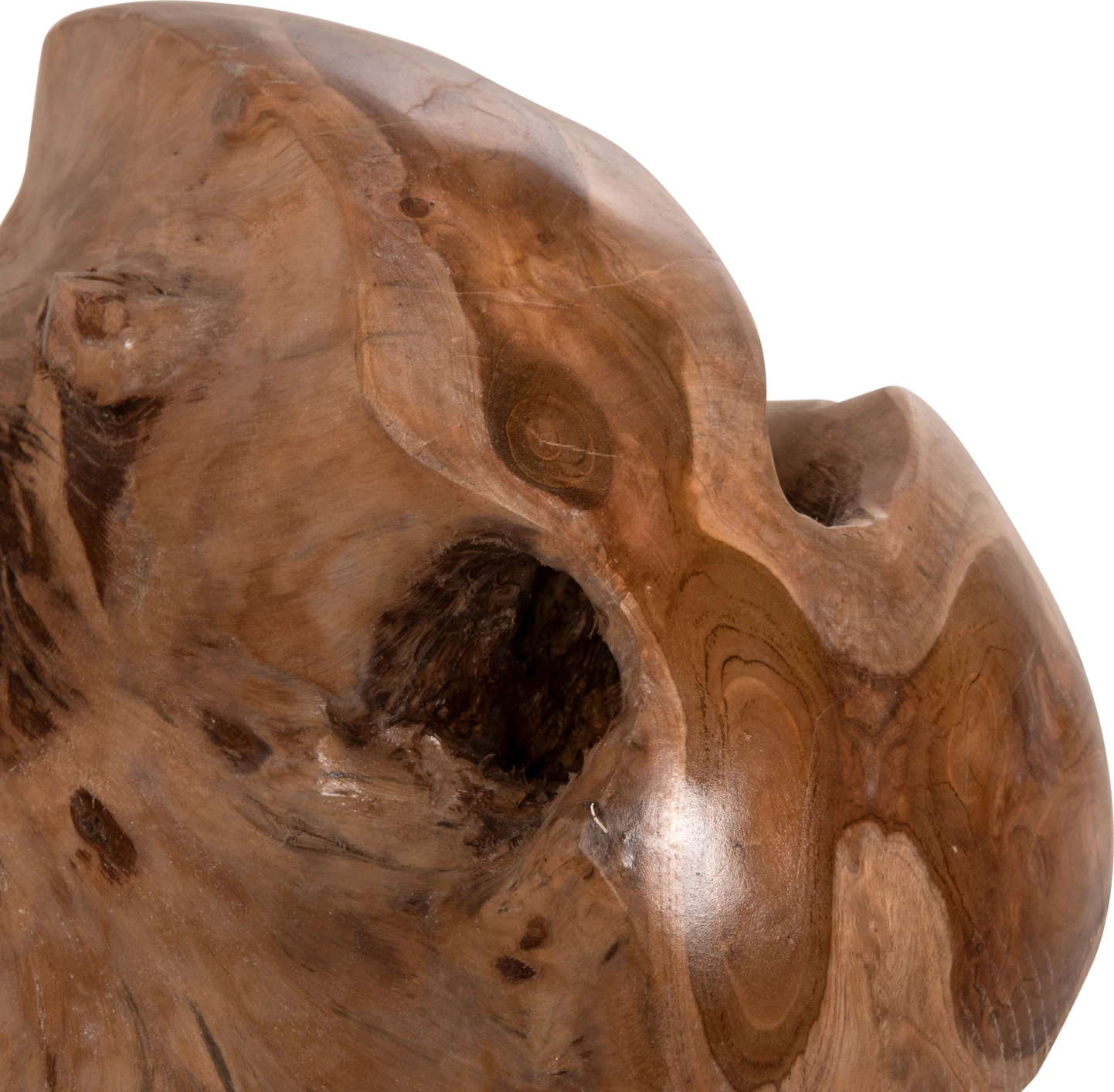 Dekor për dysheme CLEM, sferë prej druri tik, madhësi mesatare Φ40cm