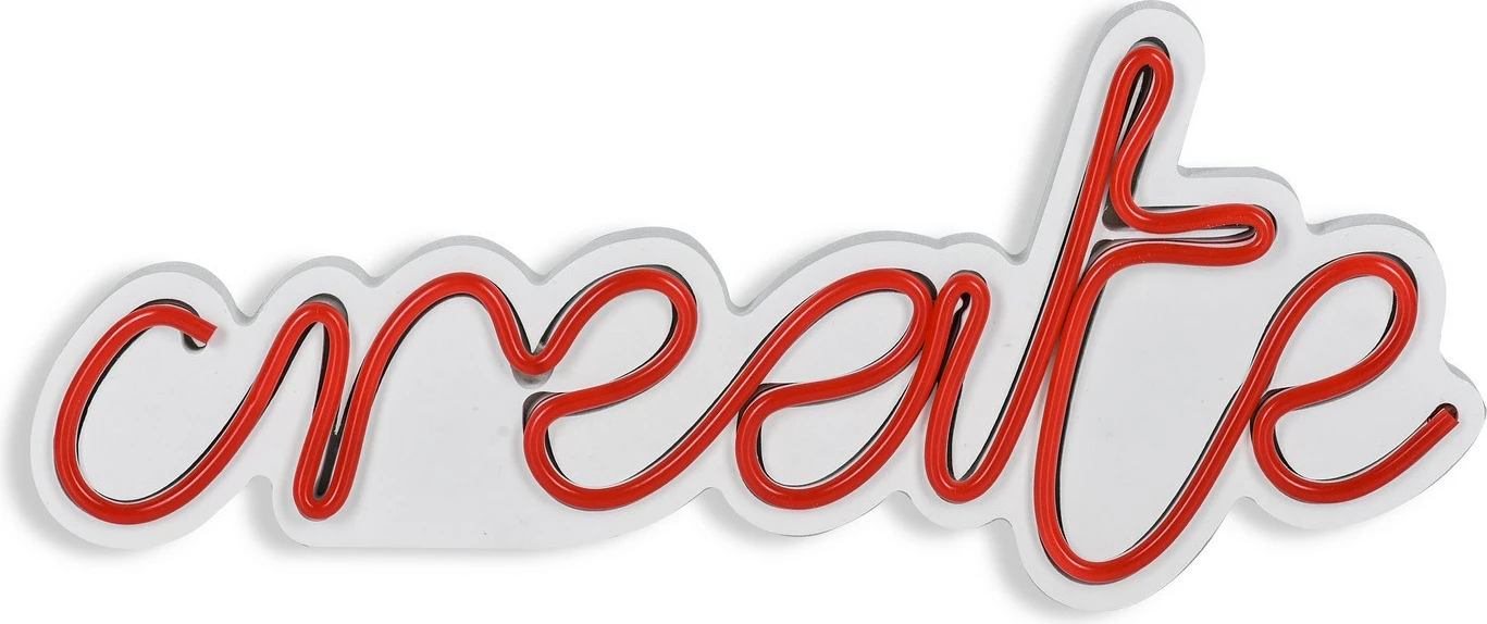 Dritë dekorative plastike LED, 'create', ngjyrë e kuqe