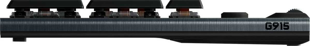 Tastierë mekanike Logitech G G915 LIGHTSPEED, Wireless RGB, GL Tactile, Full-size, QWERTZ, Carbon