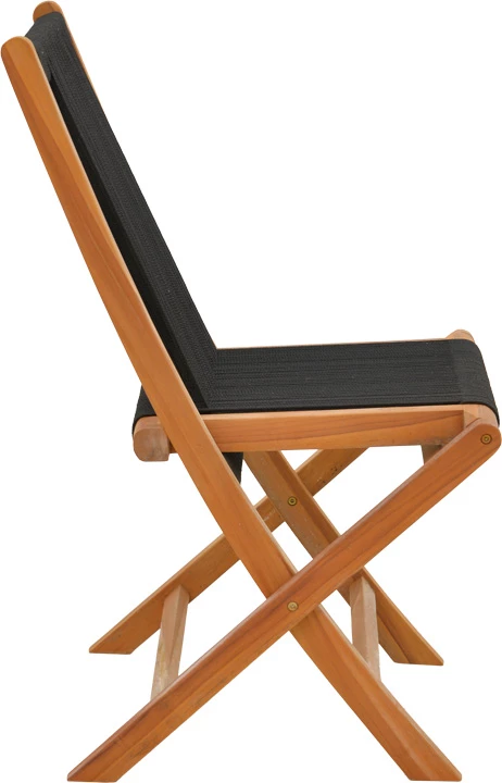 Tavolinë me karrige për terasë Banou-Colen, dru tik natyral, 7 copë, 150x75cm