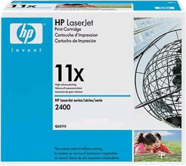 Toner, HP, 11X Q6511X, kapacitet i lartë, i zi
