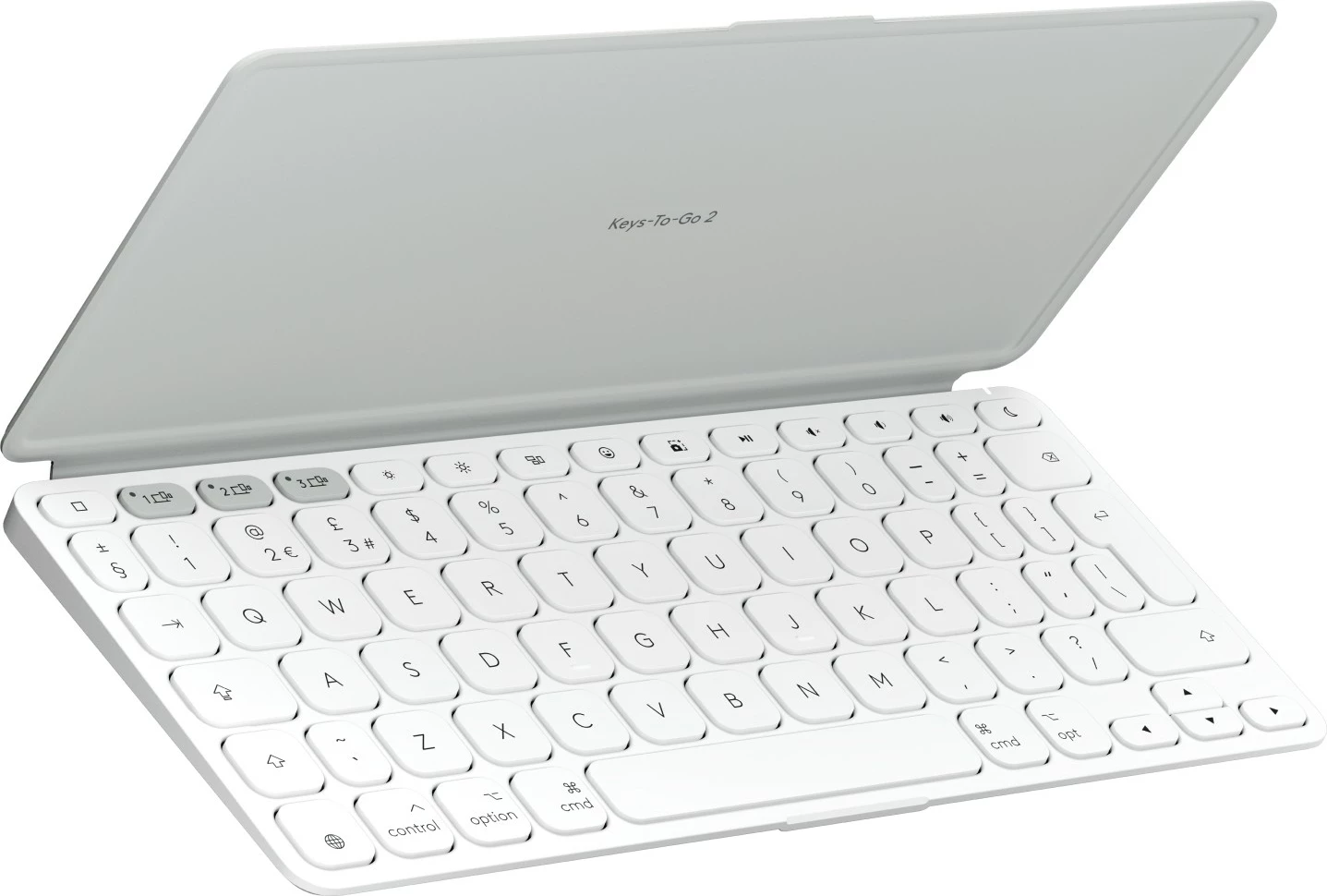 Tastierë Logitech Keys-To-Go 2, Mini, Wireless, Bluetooth, Scissor key switch, QWERTY, Bardhë