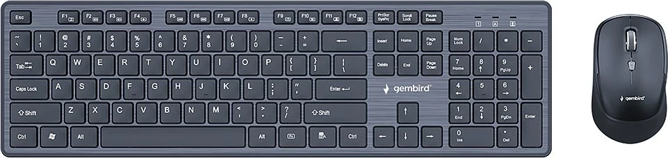 Set tastierë dhe maus Gembird KBS-WCH-04, pa tela, i zi