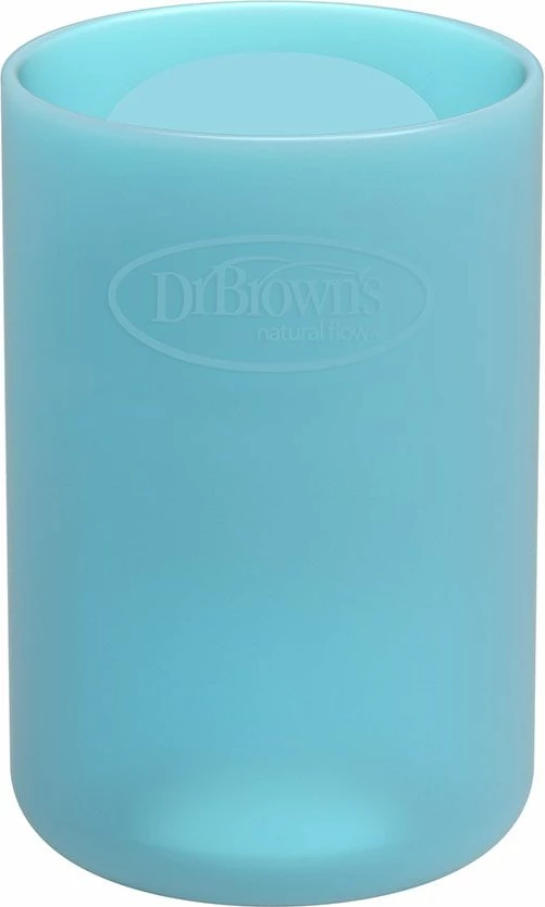 Veshje Silikoni për Shishe Qelqi Dr. Brown’s 120 ml, blu