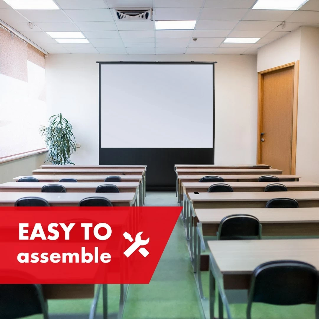 Ekran portativ për projektor Maclean MC-210, 66 inç, 16:9, për dysheme