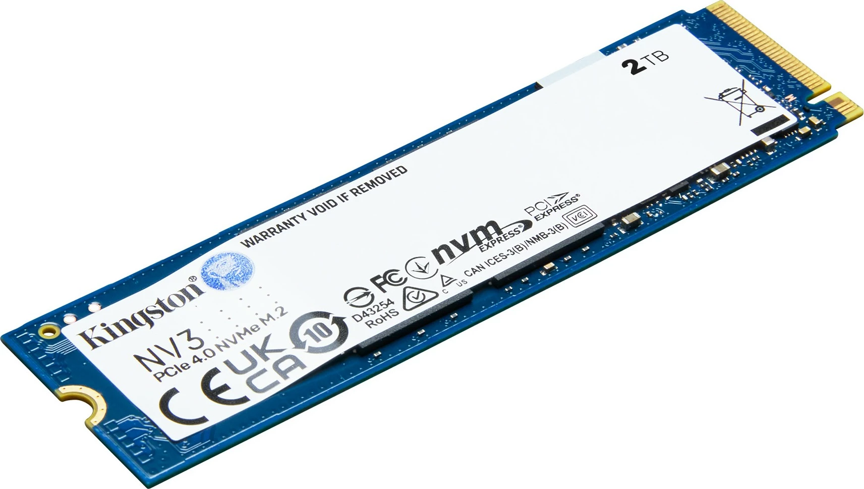 SSD Kingston NV3 M.2 2280 NVMe, 2 TB, 6000 MB/s