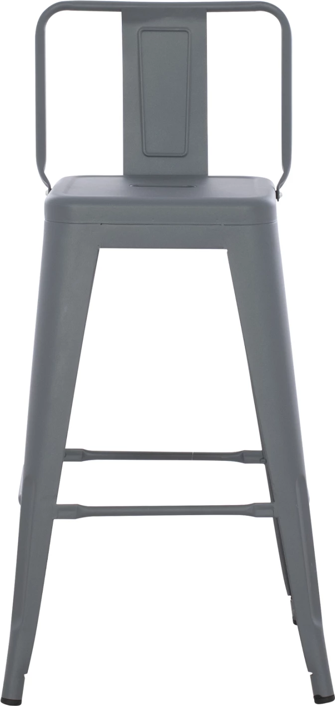 Karrige për bar Melita, lartësi mesatare, metalike, ngjyrë gri, FH8574.10, 42x42x98 cm