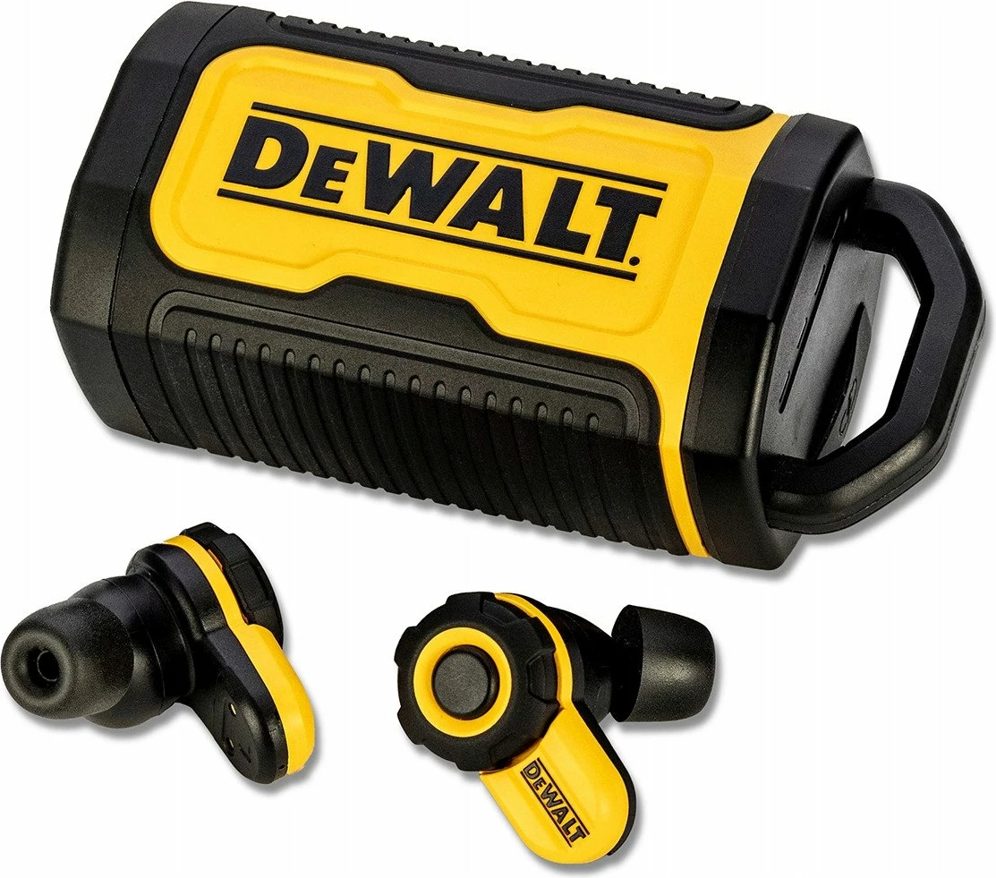 Kufje DeWALT DXMA190-2097-DWG Bluetooth, ANC, 40 orë, me mikrofon, me kutizë karikimi, të verdha/zeza