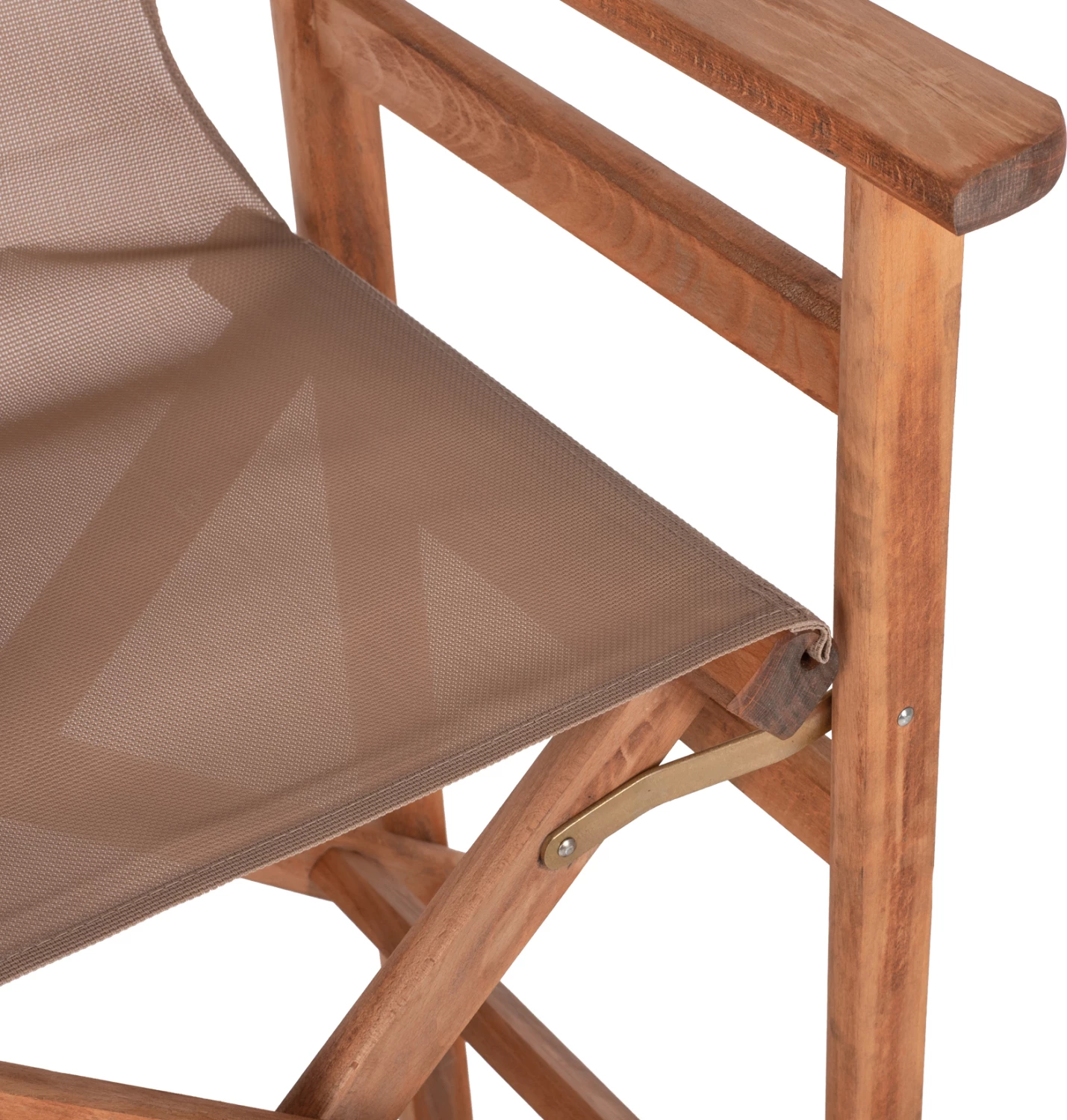 Karrige për bar, ngjyrë arre, me tekstilene ngjyrë mocha, FH10374.04, 58x58x118H cm