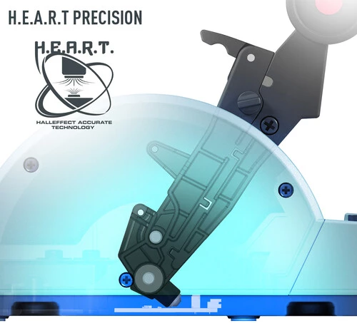 Kontroller gazi (throttle quadrant) për flight simulator Thrustmaster TCA Quadrant Airbus Edition, WW Version, blu