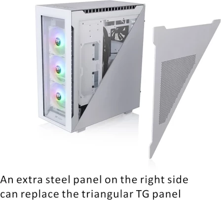 Kasë Thermaltake Divider 500 TG Snow ARGB, Midi Tower, e bardhë