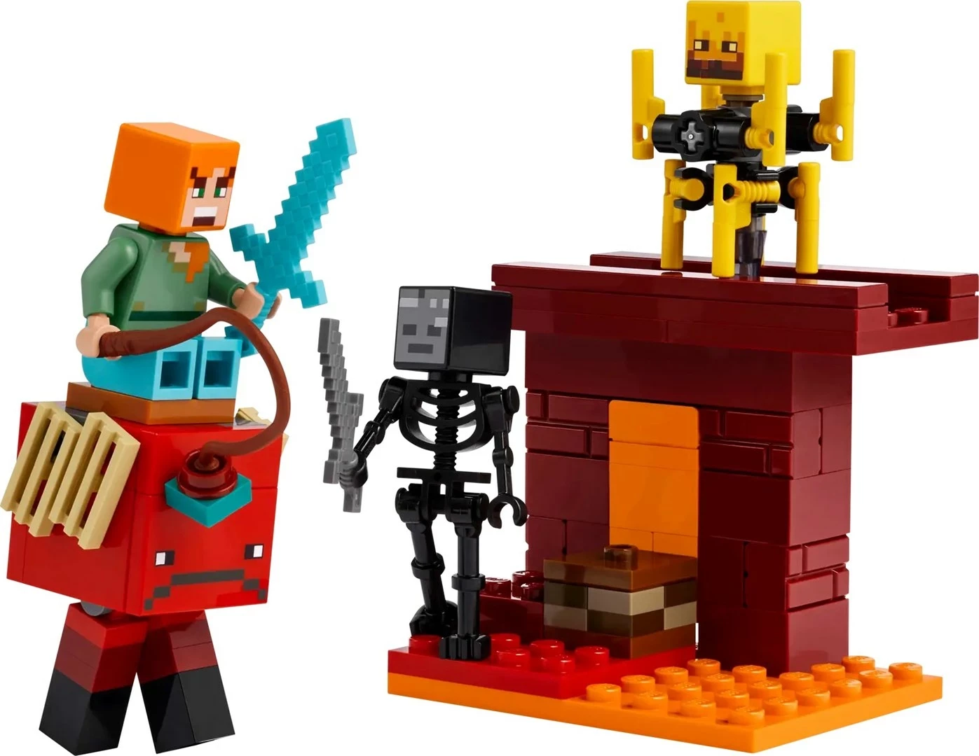 Set LEGO Minecraft 21266 The Nether Lava Battle