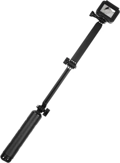 Selfie stick i papërshkueshëm prej uji Telesin GP-MFW-300 për kamera sportive, me tripod, 60cm, i zi