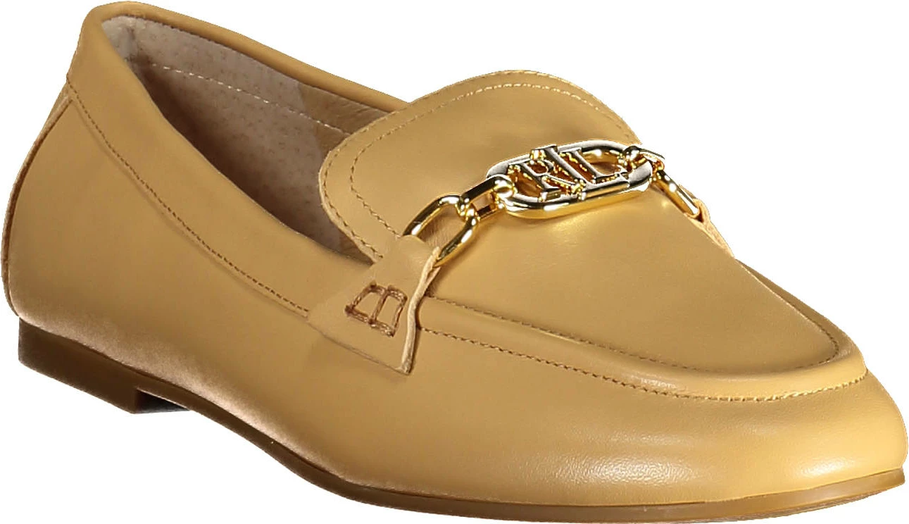 Këpucë Ralph Lauren Classic femra, bezhë