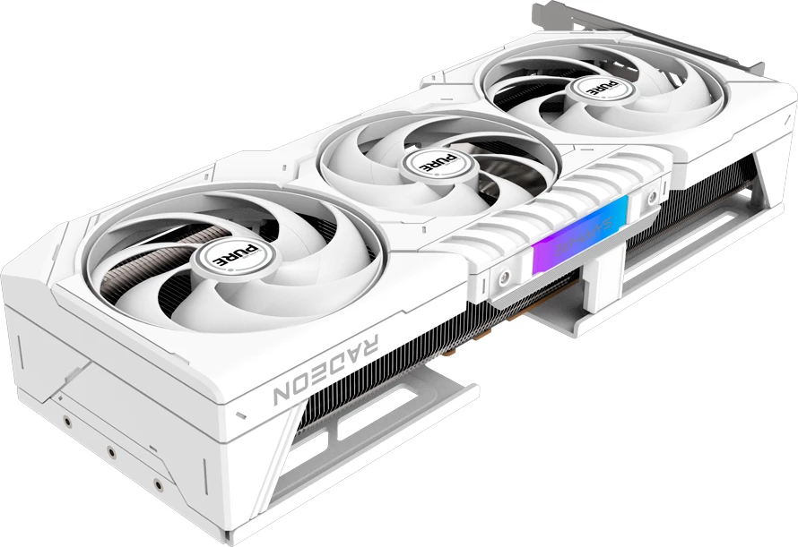 Kartë grafike SAPPHIRE PURE Radeon RX 9070 XT Gaming OC 16GB, 2x HDMI, 2x DisplayPort, e bardhë