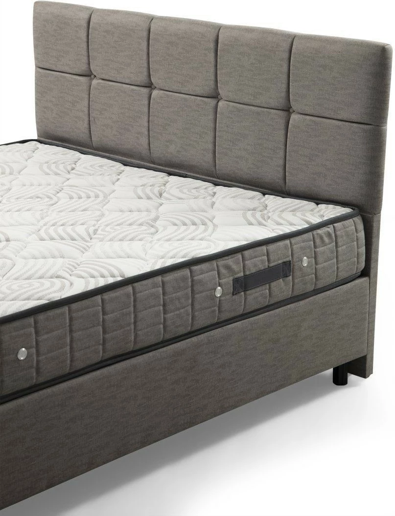 Set dysheku, baza dhe koka e shtratit, ngjyrë gri e çelët, Skye Decor, 90x190cm