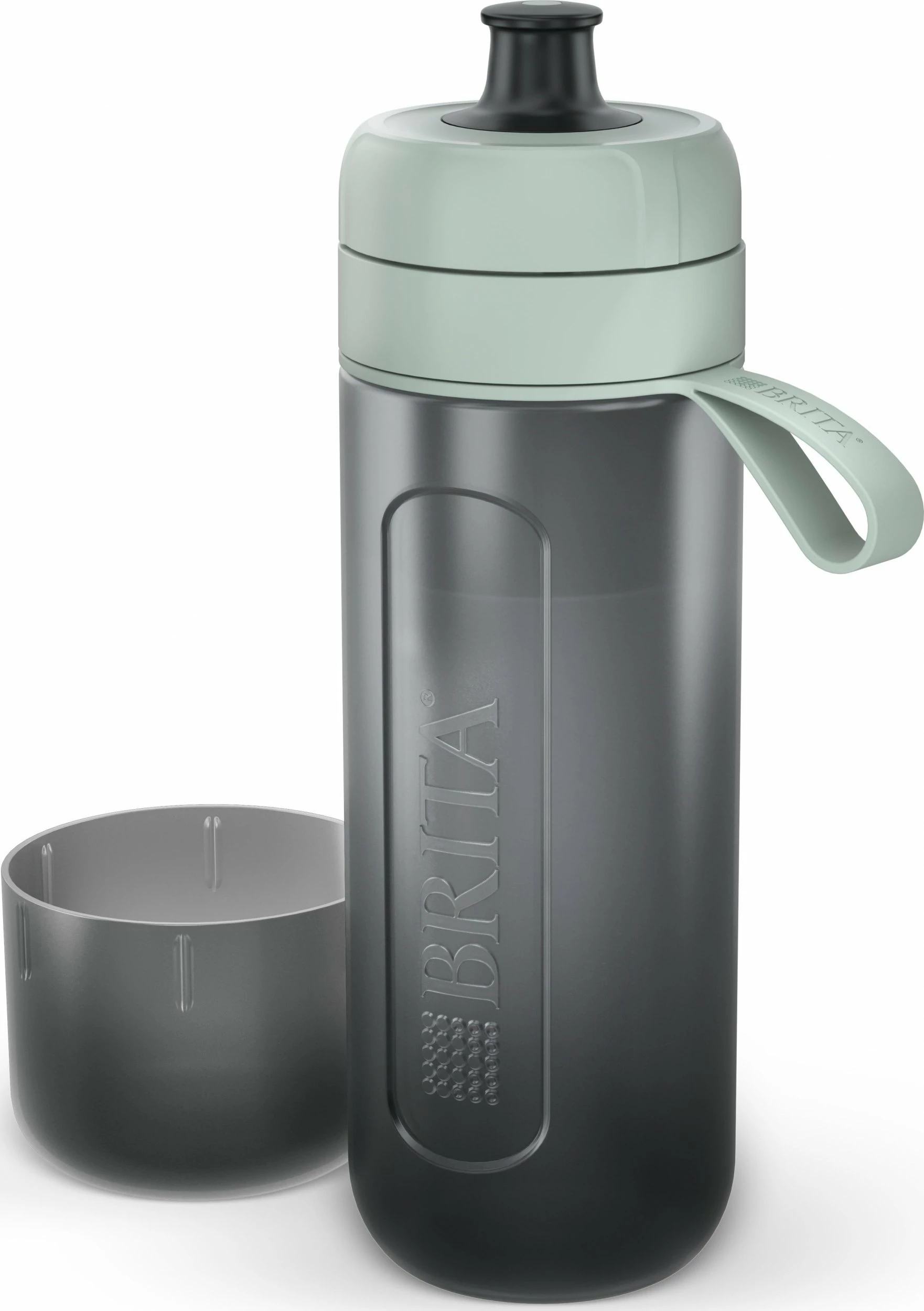 Shishe filtruese uji Brita Active 600 ml, set me 2 filtra MicroDisc, jeshile pastel