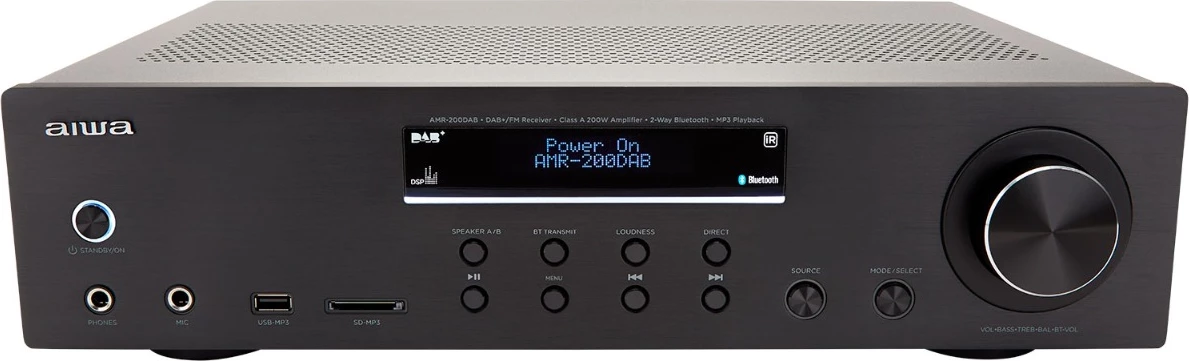 Amplifikator stereo me receiver DAB+/FM Aiwa AMR-200DAB 200W RMS, i zi
