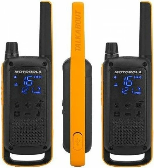 Walkie-talkie Motorola Talkabout TLKR T82 Extreme, 16 kanale, deri 10 km, i verdhë, set 2 copë