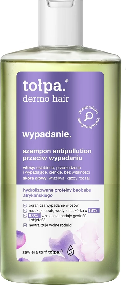 Shampon për femra Tołpa Dermo Hair Anti-Pollution kundër rënies së flokëve 250ml